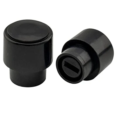 Imagen de Musiclily Pro Tamaño Pulgadas Botón Selector Pastillas Tipo Telecaster de 3 Posiciones Switch Tips para Guitarra USA Fender Tele, Negro(2 Piezas)