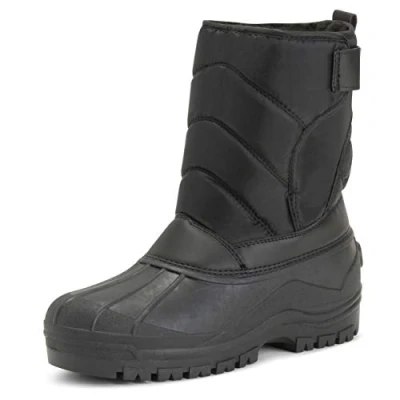Imagen de Hombre Correa De Nylon Pato Nieve Invierno Lluvia Al Aire Libre Botas BLK42 AYC0147