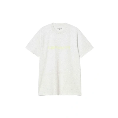 Imagen de Carhartt WIP Script Camiseta estampada Ash heather air green, Hombre, Talla: Large, green