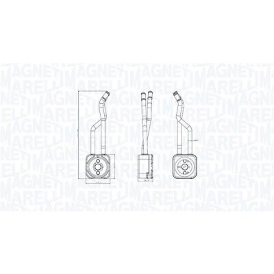 Imagen de MAGNETI MARELLI 350300003800 Radiador de Aceite VOLKSWAGEN: Golf 4, Bora Berlina, 4 Variant, SEAT: Leon I Hatchback, Toledo 2 Limousine