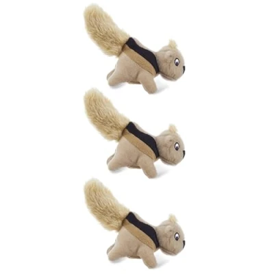 Imagen de Outward Hound Squeakin&#039; Squirrels Juguetes de peluche repuesto para perros Pack 3
