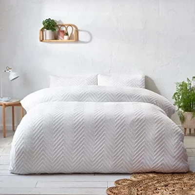 Imagen de The Linen Yard Funda nórdica Acolchada de Chevron.