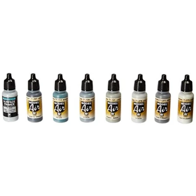Imagen de Acrylicos Vallejo Juego de aire Us Navy &amp; USMC Colors from 70&#039;S to Present, azul, 17 ml (paquete 8)
