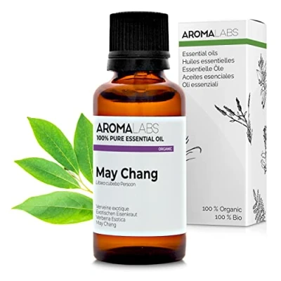 Imagen de BIO Aceite Esencial MAY CHANG 30mL 100% Puro, Natural, Quimiotipado y Certificado AB/Cosmos Certified AROMA LABS (Marca Francesa)