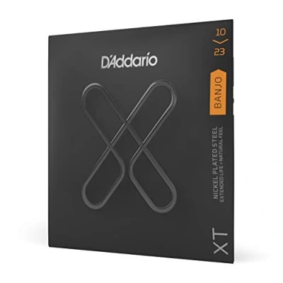 Imagen de D&#039;Addario XTJ1023, XT Banjo Guitar Strings Nickel Plated Steel, Medium, 10 23