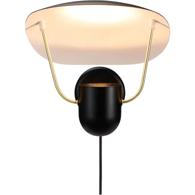 Imagen de DFTP by Nordlux Aplique Fabiola con interruptor, negro