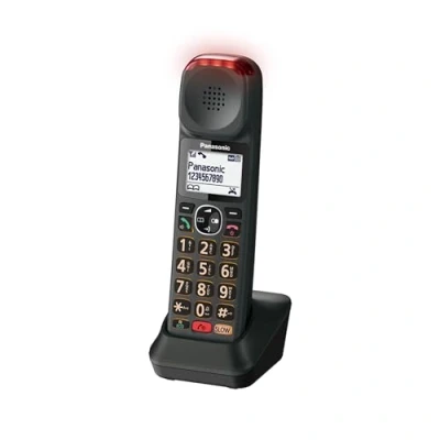Imagen de Panasonic KX TGMA45 Teléfono Inalámbrico Digital Auricular Adicional (no Independiente) y Base De Carga, LCD, Volumen Alto, Modo Conversación Lenta, Control Tono, Negro Metálico