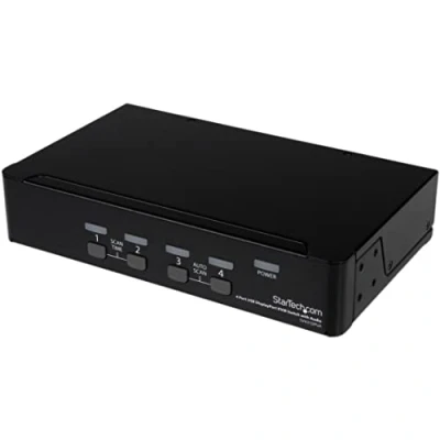 Imagen de StarTech.com Conmutador Switch KVM 4 puertos Vídeo DisplayPort® DP Hub Concentrador USB 2.0 Audio 2560x1600