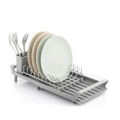 Imagen de InnovaGoods® Escurreplatos Extensible 28 47 cm, escurridor de Platos Acero Inoxidable con Inclinación 30º, Ideal para Mantener el Orden y Ahorrar Espacio.