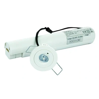 Imagen de LUCECO LEMDWC 01 Downlight empotrar de emergencia tempus 1W 120lm 3h zona pasillos