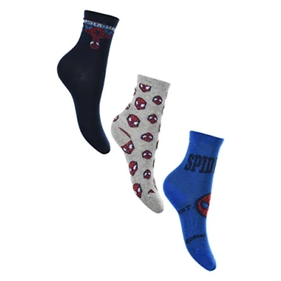 Imagen de Sun City Calcetines Marvel Spiderman set 3 pares para bebé de algodón Niño 5676, Variante 2, 23 26