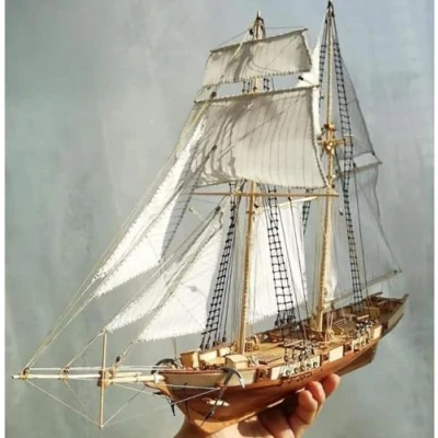 Imagen de OUlxxluo Kits De Modelos Barcos para Construir Adultos, Escala 1:96 Kit Modelo Velero Barco Montaje Madera DIY Clásico Regalos Niños Regalo