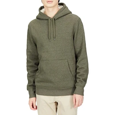 Imagen de Amazon Essentials Sudadera con Capucha y Forro Polar Hombre, Verde Oliva, XL