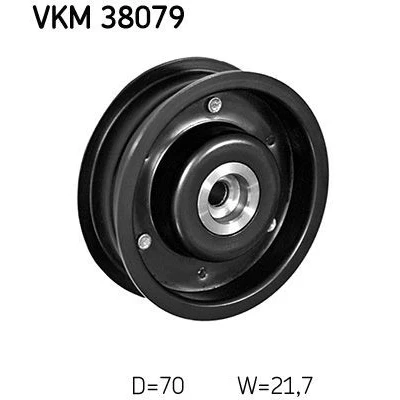 Imagen de SKF VKM 38079 Rodillo Guia MERCEDES BENZ: Clase C Berlina, ML, Sprinter 3.5 T Furgón