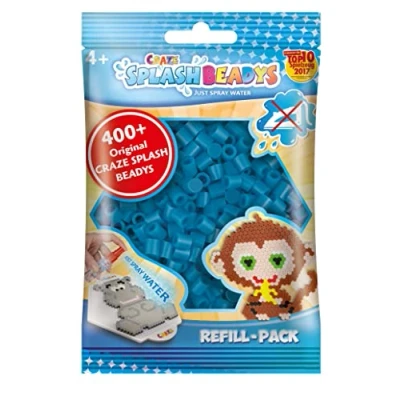 Imagen de Craze Splash Beadys: Kit Creativo de Perlas Agua Azul Oscuro 400 piezas Fácil Usar, Sin Plancha, Ideal para Manualidades y Desarrollo