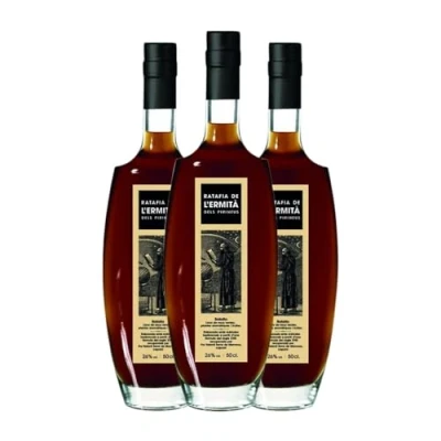 Imagen de Licores Portet Ratafia l&#039;Ermità dels Pirineus Botella Medium 50 cl (Caja de 3 cl)