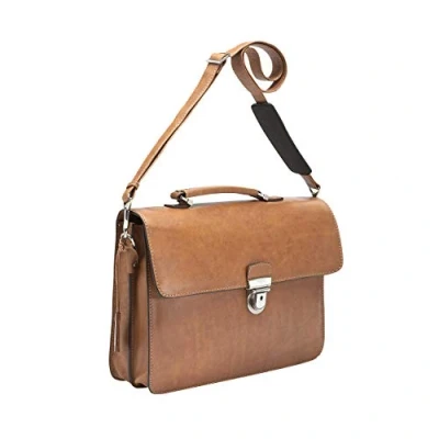 Imagen de Picard, 8324636215 Carpeta para Hombre, Piel Natural, con Correa el Hombro, Color marrón y