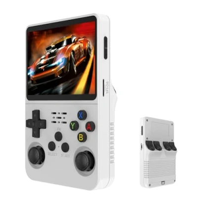 Imagen de Keyboy Game Console, Consola de Videojuegos Retro portátil con más 20.000 Juegos Integrados, portátil, Pantalla IPS HD 3,5 Pulgadas (Blanco)