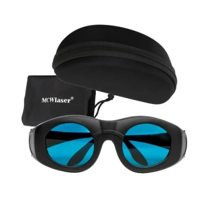 Imagen de MCWlaser Gafas de Protección Láser OD6+ 600nm 1100nm DIR L6 Seguridad Para ND:YAG, Diodo 694nm 755nm 808nm 980nm 1064nm Amplio Espectro Absorción Continua Tipo EP 14 estilo 4