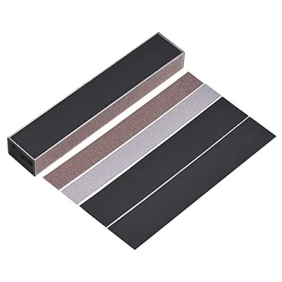 Imagen de Bestlymood Guitar Fret Leveling Files Bass Leveler Beam Luthier Supply Kit de herramientas para guitarra con 4 papeles grano 150 mm