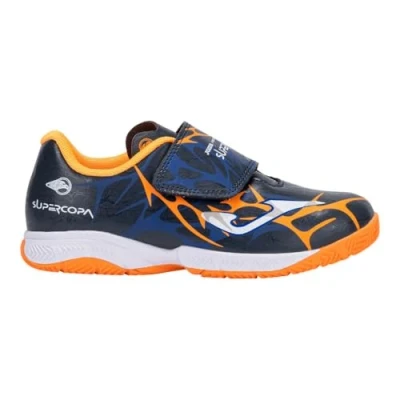 Imagen de Joma Super Copa jr 2503 Indoor, Botas, Azul Marino y Naranja flúor, 24 EU