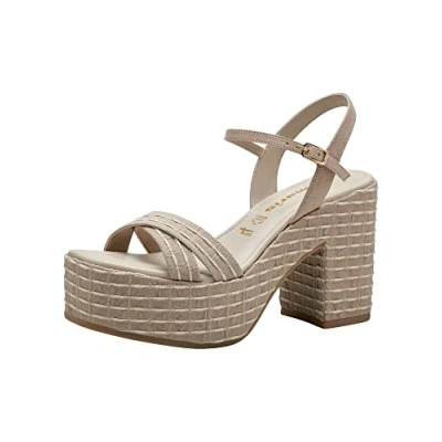 Imagen de Tamaris Mujer 1 28034 30, Sandalias con cuña, Logo Cream, 39 EU