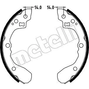 Imagen de Kit de zapatas METELLI 53 0217