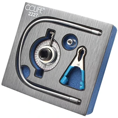 Imagen de CCLIFE Goniómetro de imantado 1/2&#039; Goniometro Llave Dinamometrica para Torque