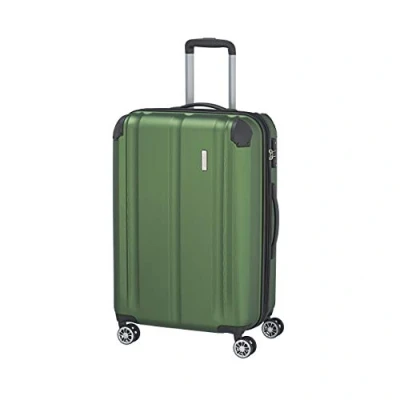 Imagen de travelite Maleta de 4 Ruedas M con Candado TSA + Pliegue Expansión, City: Carro Robusto Cubierta Dura Superficie Resistente a Los Arañazos, 68 cm, 78 litros (Ampliable 86 litros)