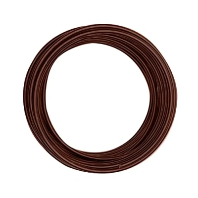 Imagen de Vaessen Creative Redondo Alambre de Aluminio, Marrón (Brown), 1000 x 0.4 cm, 10
