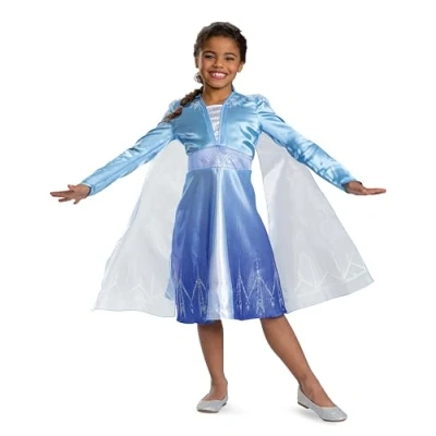 Imagen de Disguise 157019L EU Disfraz clásico de Elsa para el 100 aniversario, S (5 6)