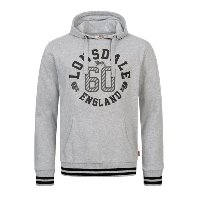 Imagen de Lonsdale Mamhead con Capucha, Gris Marl/Negro, L para Hombre