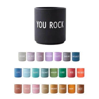 Imagen de design letters Tazas de Cafe Ideal Regalos Originales para Mujer, Hombre Desayuno Regalar Porcelana Taza Te con Letras Grabadas 250 Ml