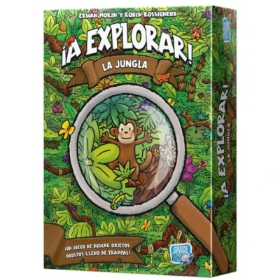 Imagen de Space Cow ¡A Explorar! La Jungla Juego De Mesa Rápido para Familias y Niños a Partir 6 Años 2 4 Jugadores 20 Minutos por Partida Español