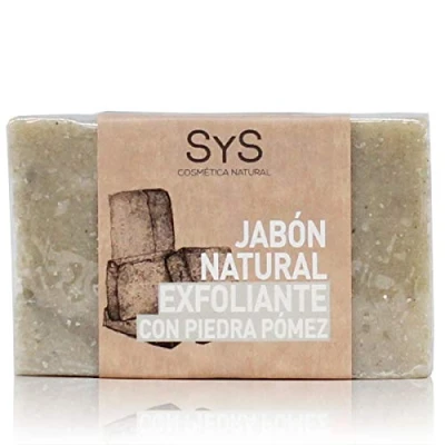 Imagen de JABON Natural LABNATUR 100g exfoliante PIEDRA PÓMEZ.100% Vegano con aceites esenciales Terapéuticos poder regenerador, suave, eliminando las pieles muertas e impurezas
