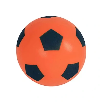 Imagen de HTI Fun Sport Softball Balón de fútbol Espuma para Interiores/Exteriores, Pelota Horas diversión, Adultos, niños y niñas Todas Las Edades (Naranja)