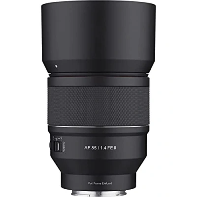 Imagen de SAMYANG Lente de Enfoque automático con teleobjetivo fotograma Completo F1.4 AF Series II 85 mm para Sony E (SYIO85SE2 E), Color Negro