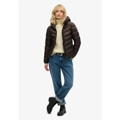 Imagen de Superdry Hooded FUJI Chaqueta de invierno, Mujer, Talla: 36, Dark oak brown