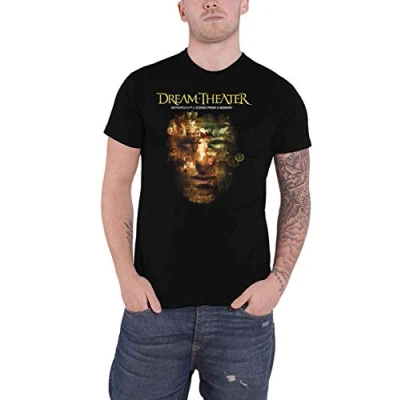 Imagen de Dream Theater Metropolis SFAM Hombre Camiseta Negro S 100% algodón Vorne Bedruckt Regular