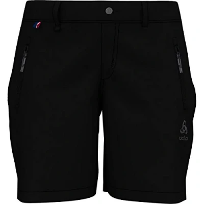 Imagen de Odlo Pantalones Cortos para Mujer Wedge Mount Pantalón, Primavera/Verano, Mujer, Color Negro, tamaño 36 [DE 34]