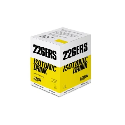 Imagen de 226ERS Isotonic Drink Monodosis Isotónico en Polvo, Bebida Deportiva Isotónica con Sales Minerales y Beta Alanina para Hidratación, Sin Gluten Limón 20 unidades