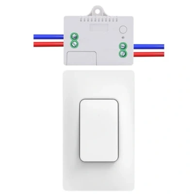 Imagen de Cerhot 230V interruptores de luz remotos inalámbricos, control remoto, interruptor cinético, inalámbrico para luces sin batería (US 1marcha 1V1 A)