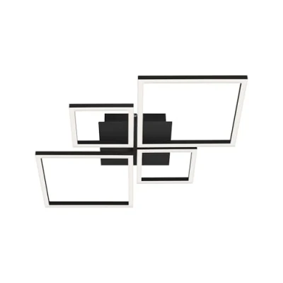Imagen de Briloner Leuchten 3128 015 Lámpara led de techo orientable, 48 W, 4000 lm, 3000 K, 750 x 470 73 mm, negro