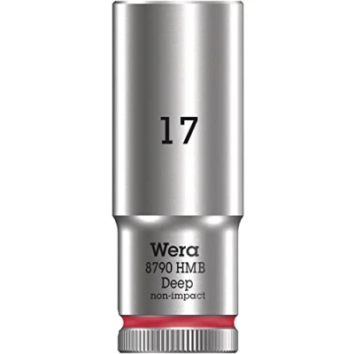 Imagen de WERA 05004539001 8790 HMB Deep 17,0 Llave de vaso larga con arrastre 3/8&quot;