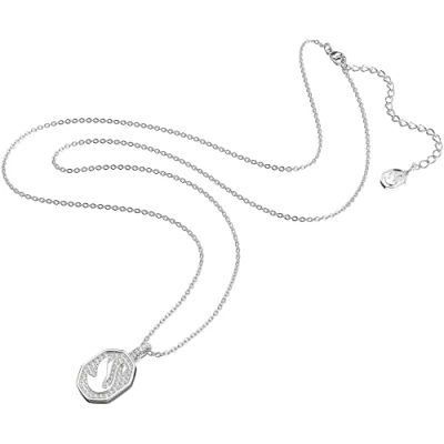 Imagen de Swarovski Collar Signum para Mujer, con Colgante de Medalla, Baño Rodio, Colección