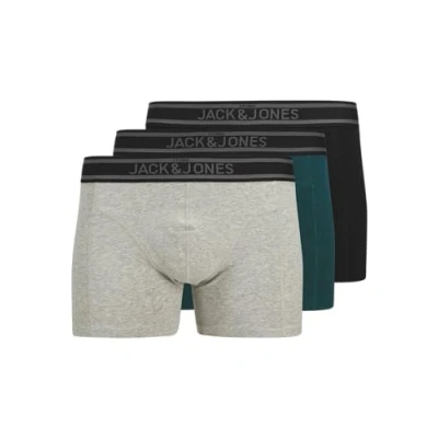 Imagen de Calzoncillos tipo bóxer Jack &amp; Jones Kyle Solid Trunk para hombre (paquete de 3)