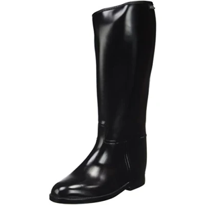 Imagen de HKM Kurz &amp; Weit mit Elastikeinsatz Botas de Equitación, Mujer, Negro, 36 EU