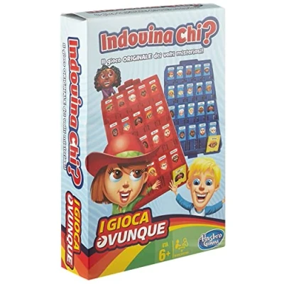 Imagen de Hasbro Quién es quién, Juego de Viaje, versión Italiana (Hasbro f08 MB 1204)