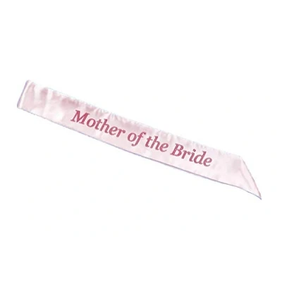 Imagen de Pink Mother Of The Bride Hen Party Sash (accesorio de disfraz)