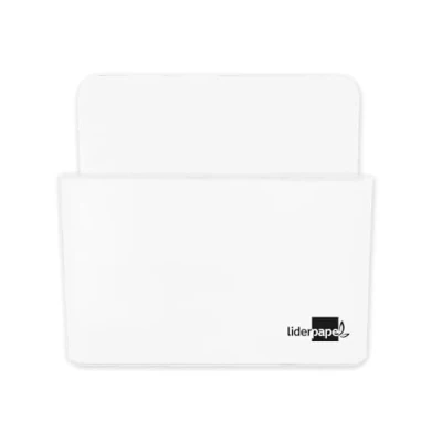 Imagen de CUBILETE PORTALAPICES LIDERPAPEL BLANCO OPACO PLASTICO MAGNETICO 125X75X40 MM